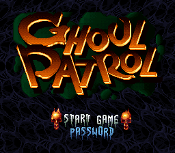 Ghoul Patrol (Japan) Title Screen